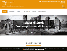 Tablet Screenshot of isco-ferrara.com